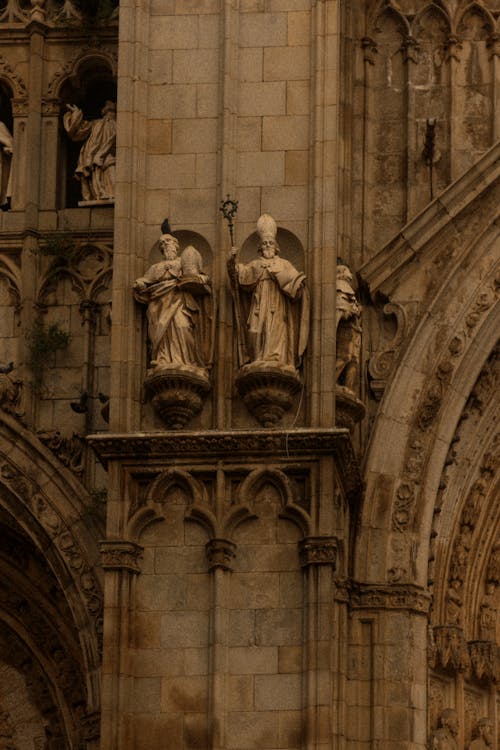 Foto d'estoc gratuïta de adornat, catedral, escultures