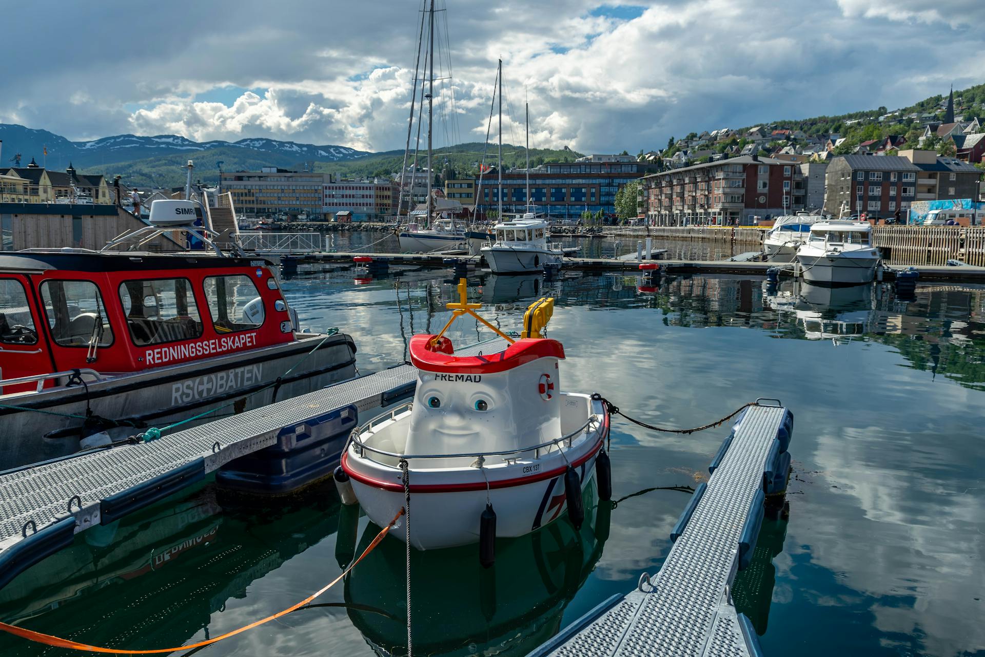 Boats in a Marina in Norway