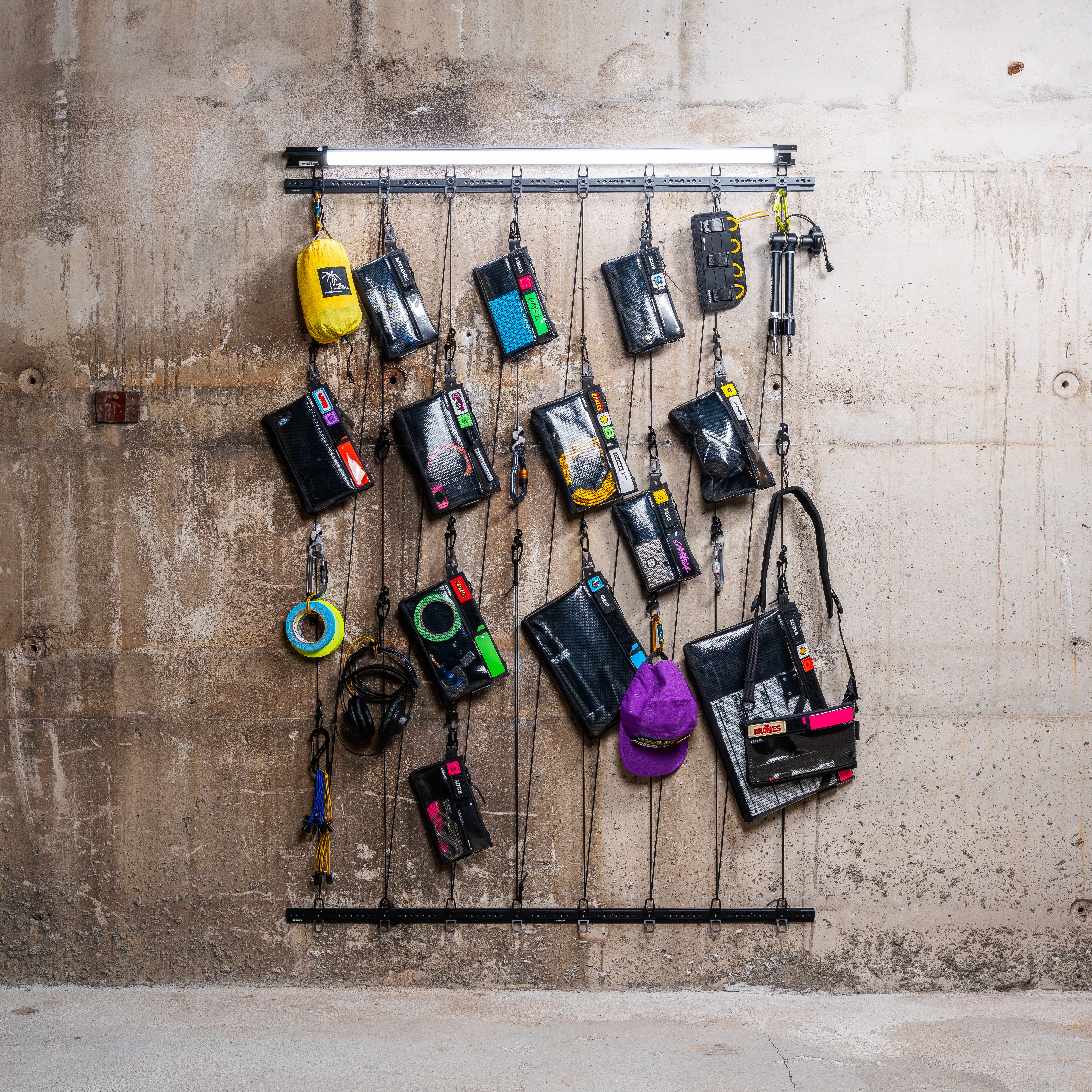 Camera Equipment Hanging on the Wall · Free Stock Photo
