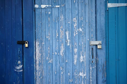 Free stock photo of blue, blue door, garage door