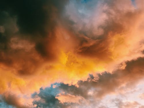 Kostnadsfria Kostnadsfri bild av apelsin, clouds, dramatisk Stock foto
