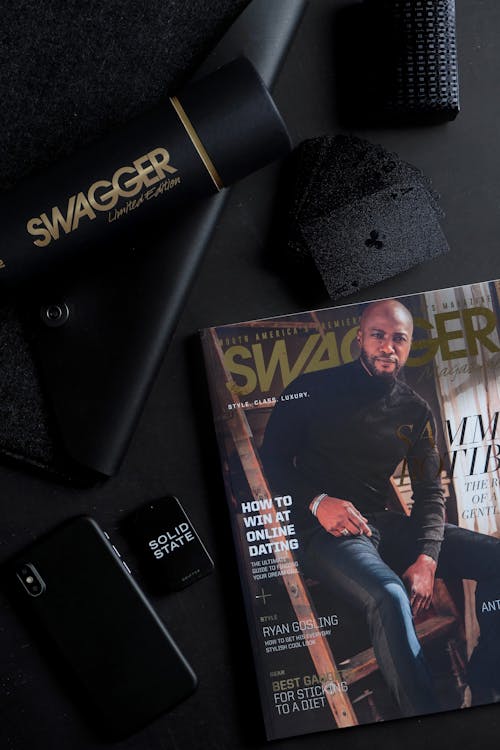 Free Swagger Magazine and Swagger Limited Edition Water Bottle Stock Photo