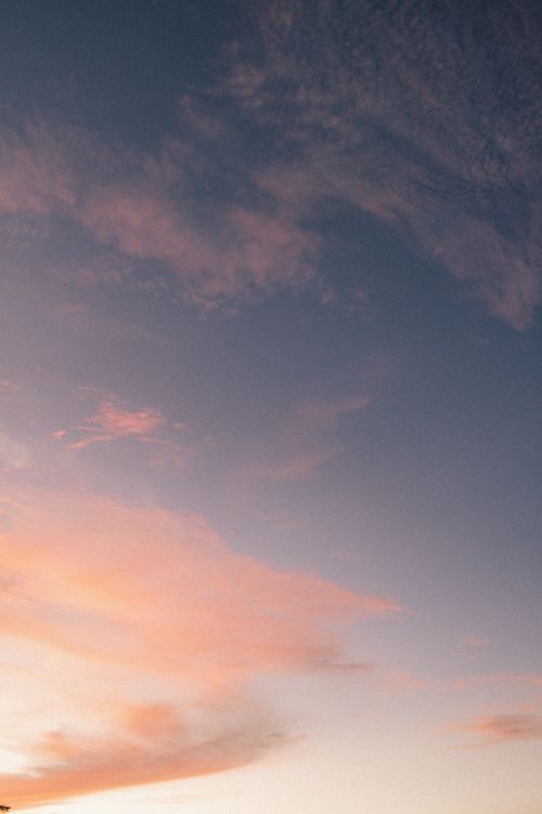 Free Tranquil sunset scene with pastel clouds and blue sky in Nadi, Fiji. Stock Photo