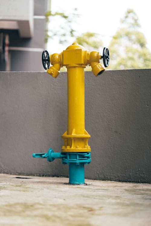 Free Yellow fire hydrant Stock Photo