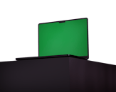 Green Screen on Laptop