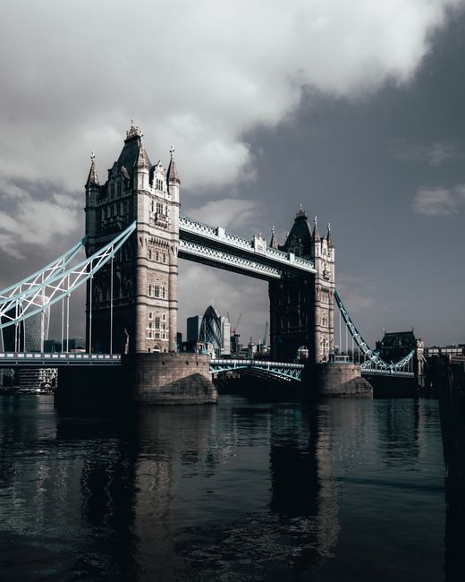 Stunning view of Tower Bridge over the River Thames in London, a must-see travel landmark.