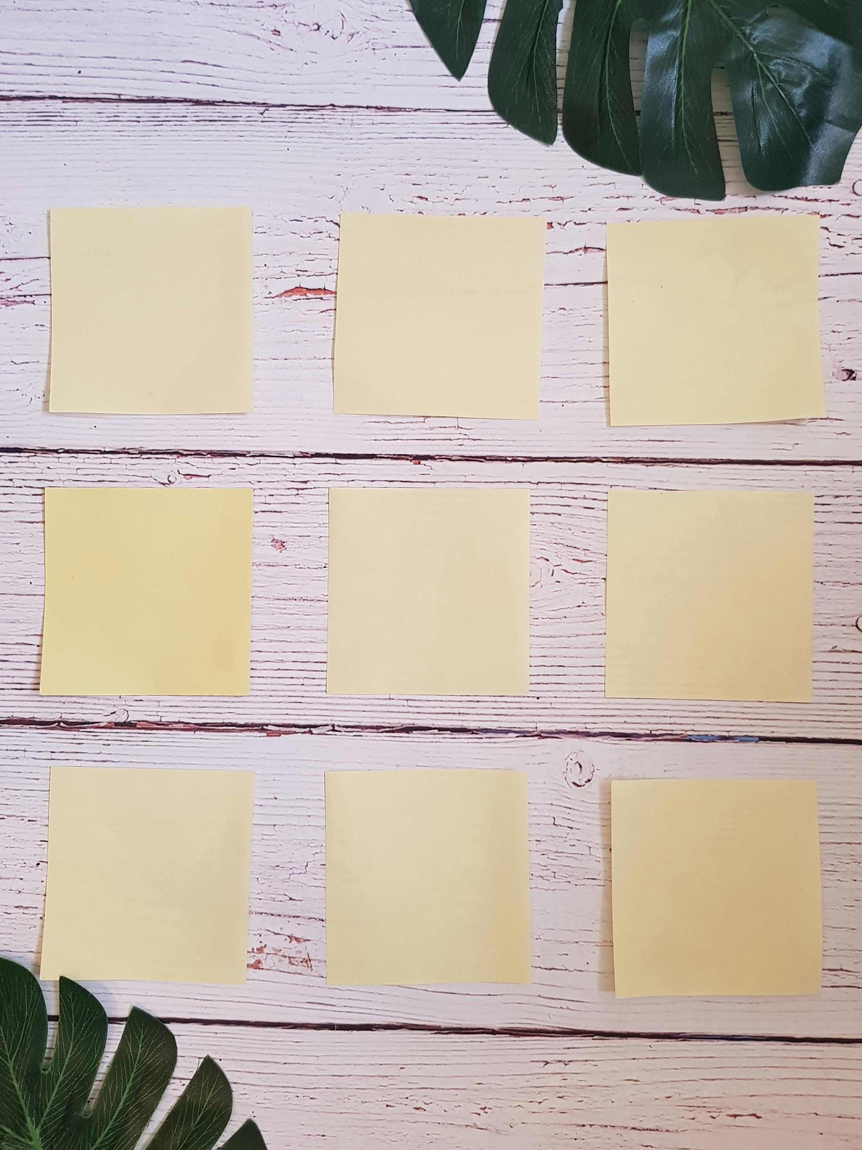 yellow sticky notes