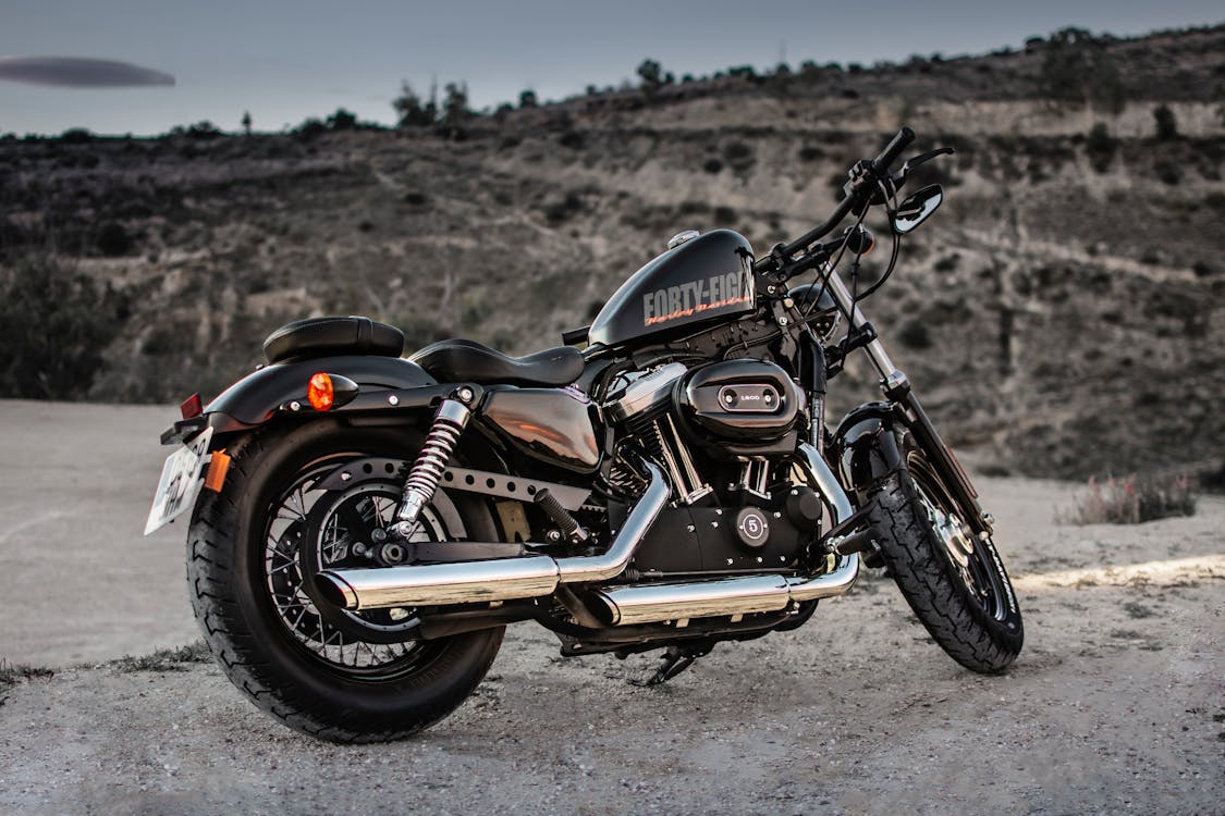Hình ảnh Xe Mô Tô Harley Davidson Forty Eight 1200 Màu đen đậu ...