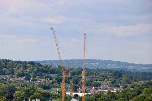 Free stock photo of britain, countryside, cranes