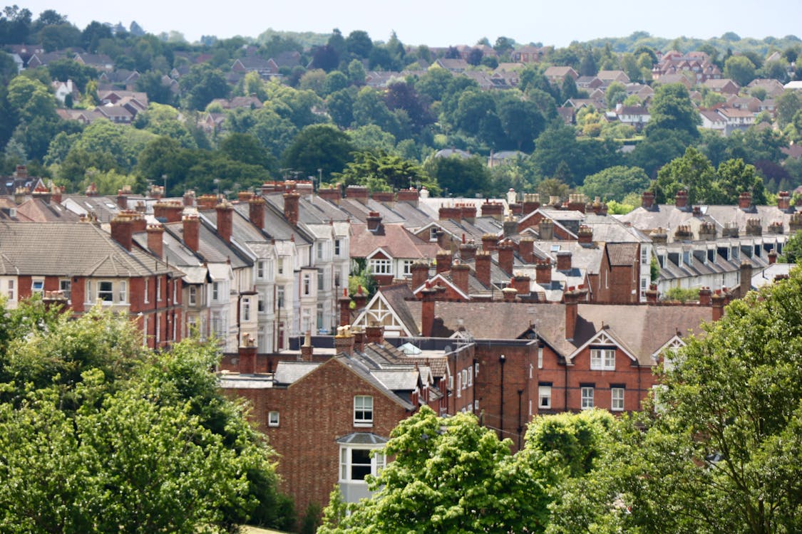 Free stock photo of houses, terraced houses Stock Photo
