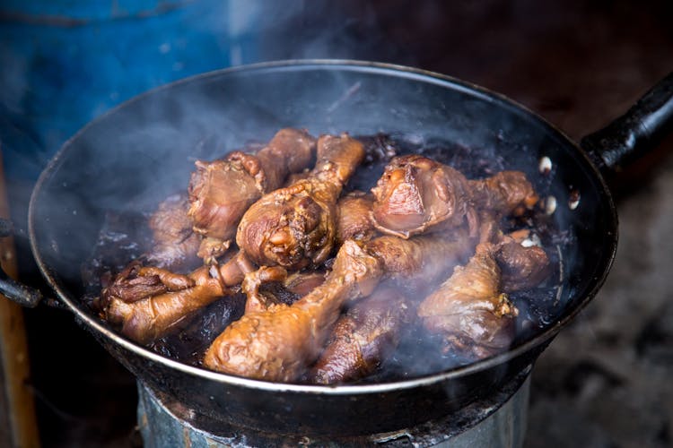 Close-Up Photo Of Cooked Chicken