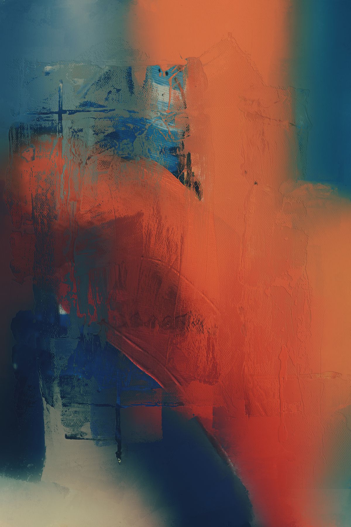 Dynamic Expressionism Dynamic Abstract Expressionist Artwork with Bold Colors · Free Stock Photo