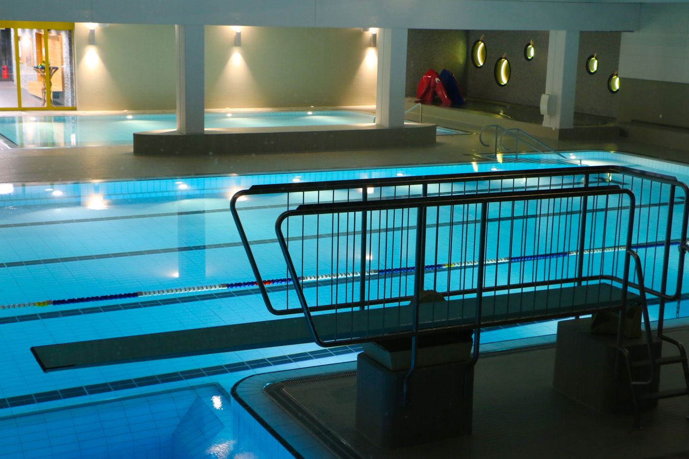 The indoor swimming pool