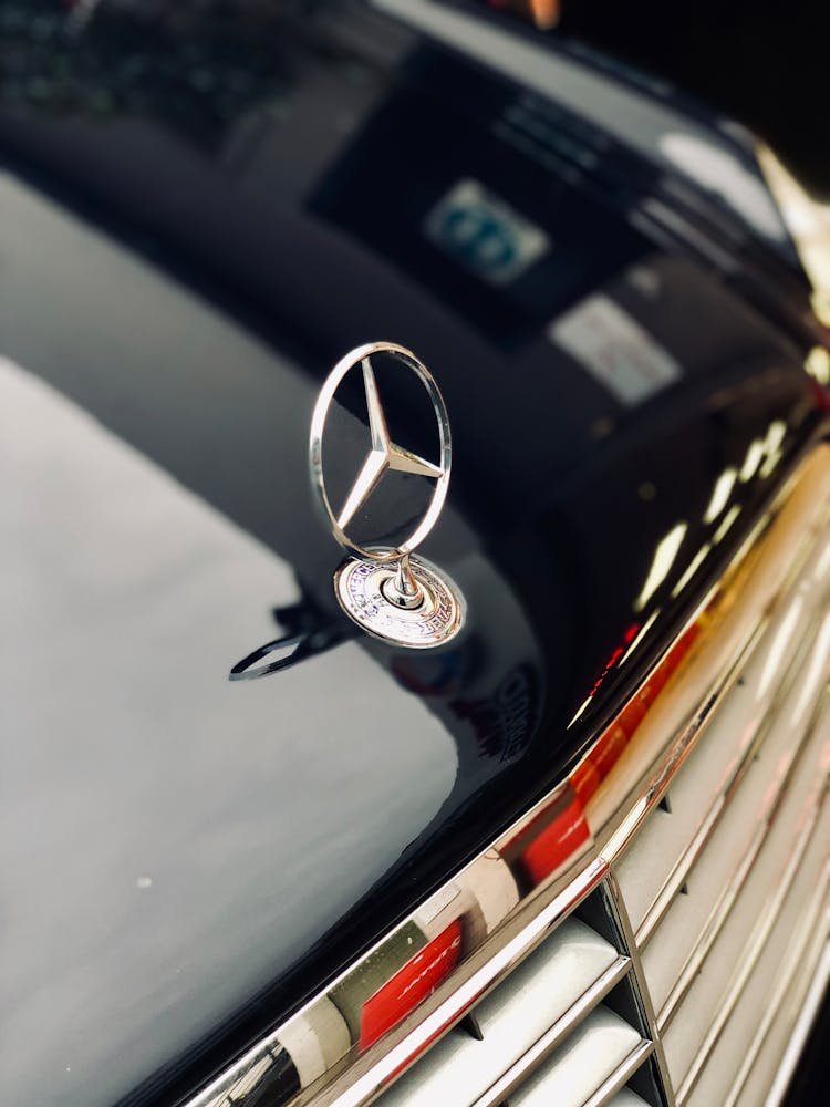 Chrome Mercedes Benz Emblem