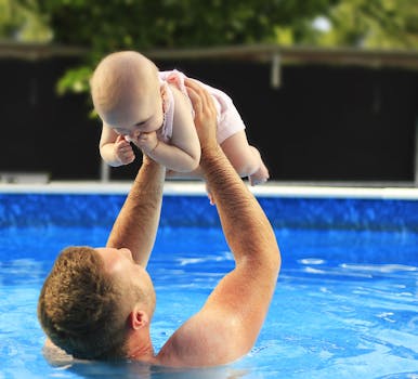 Free stock photo of man, people, water, girl