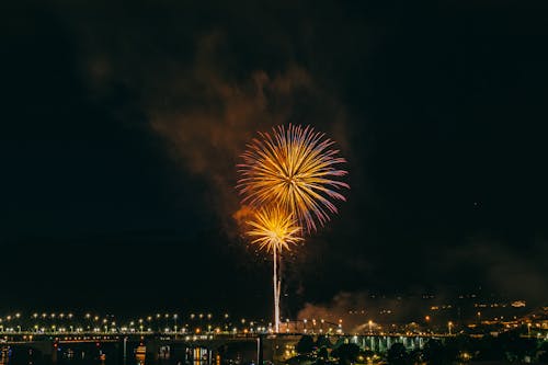 Spettacolo Pirotecnico Di Notte