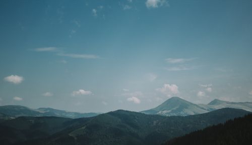 Free Stunning view of the Carpathian Mountains under a clear sky in Ukraine. Stock Photo