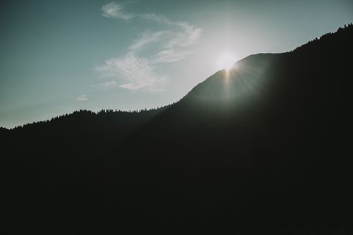 Free Serene view of sunset over Carpathian Mountains in Ukraine, capturing nature's beauty. Stock Photo