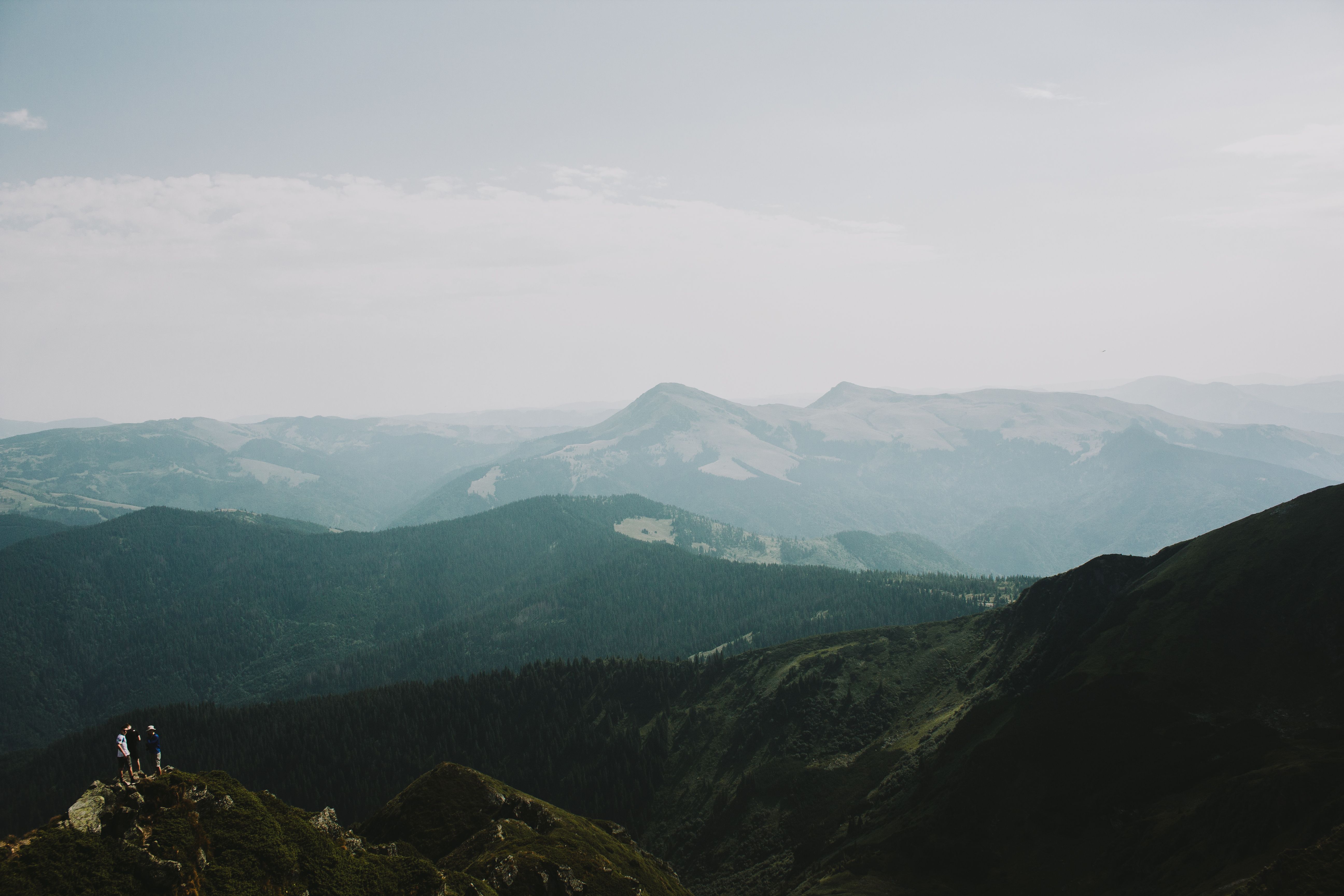 Snow Covered Mountain Peak Under White Clouds · Free Stock Photo