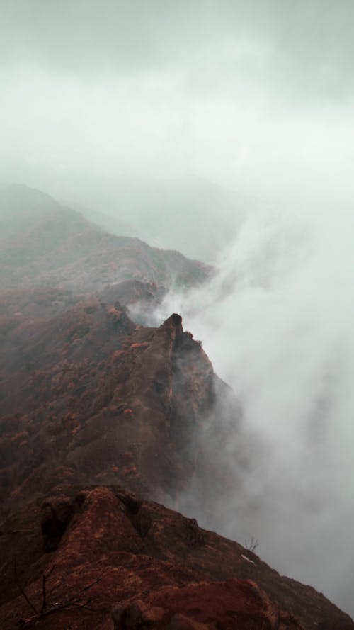 Free stock photo of clouds, fog, hills