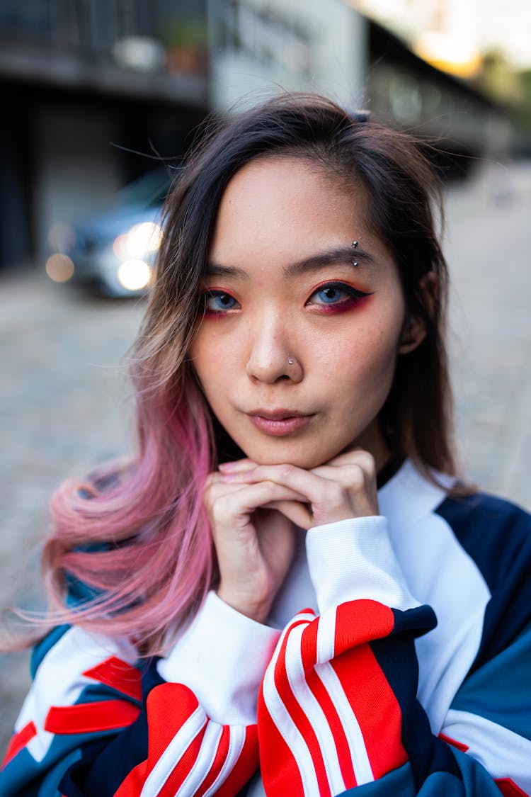 Close-Up Photo Of A Woman With Piercings