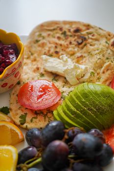 Pita With Fruit Bread