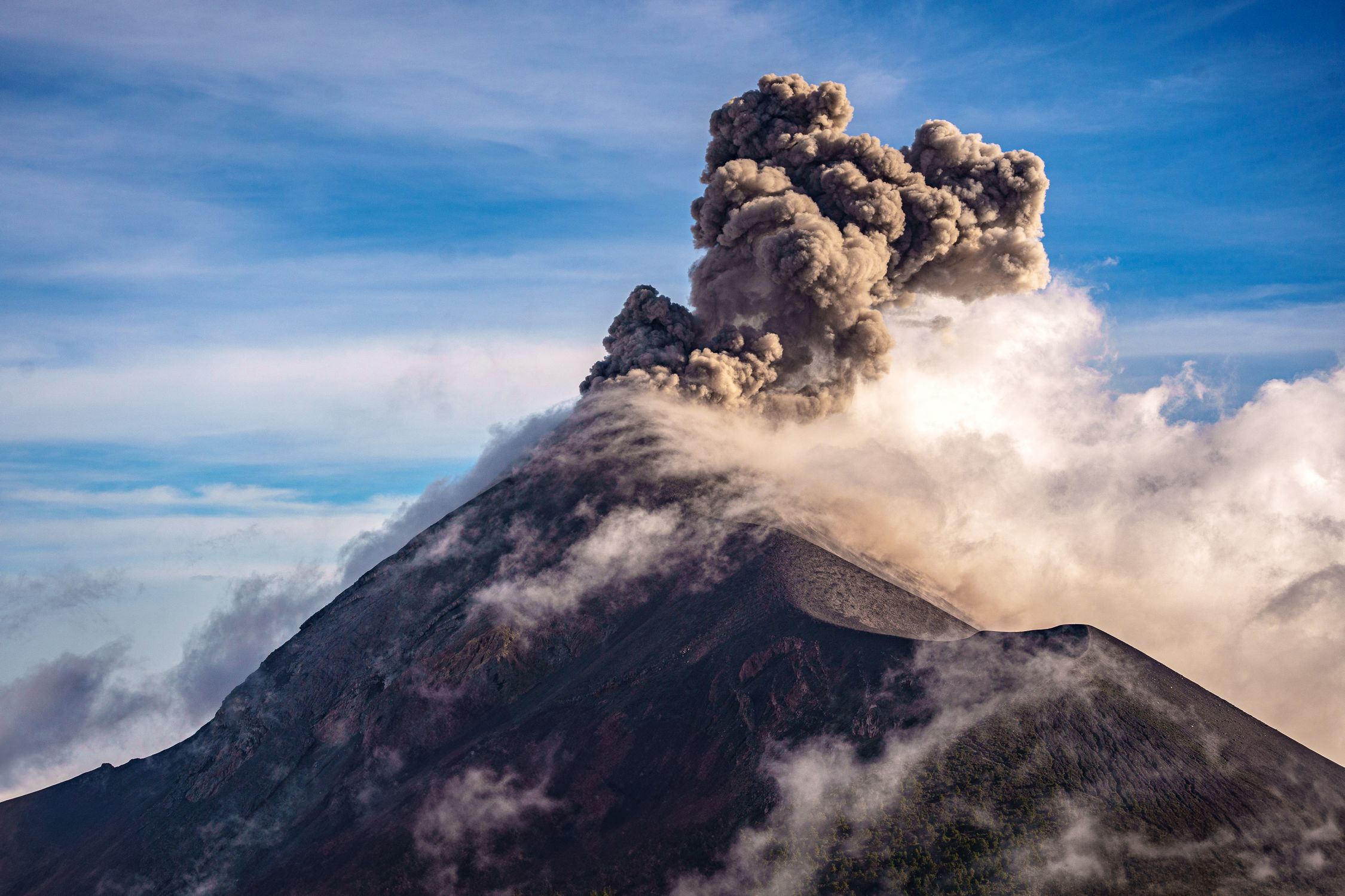 Volcano Smoking Smoke over Volcano after Eruption · Free Stock Photo