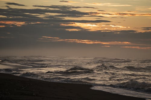 Gratis lagerfoto af aften, hårdt hav, hav