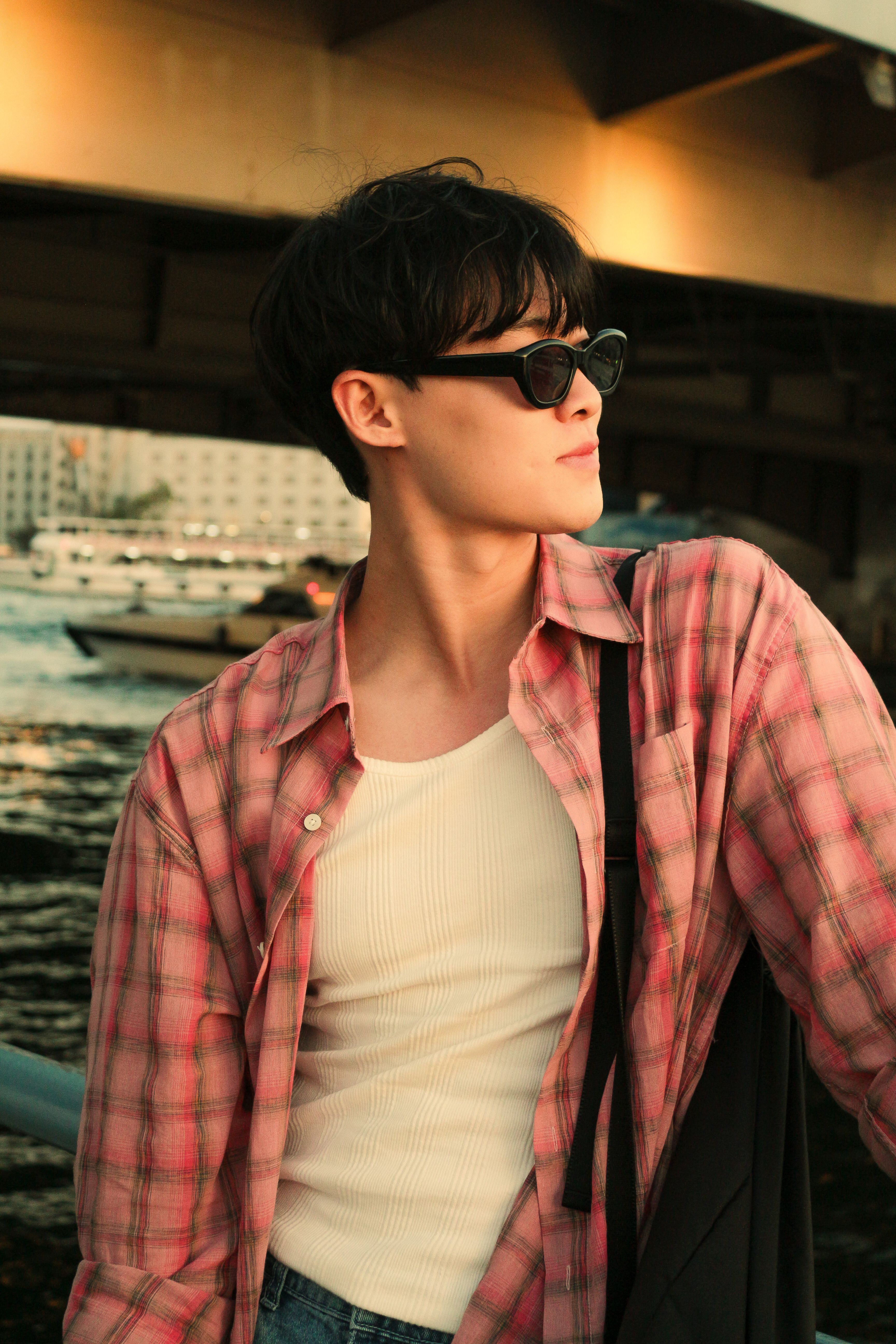man in sunglasses and shirt