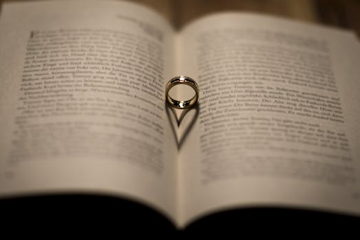 Free stock photo of heart, blur, shadow, book