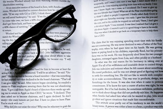 Free stock photo of eyewear, book, paper, text