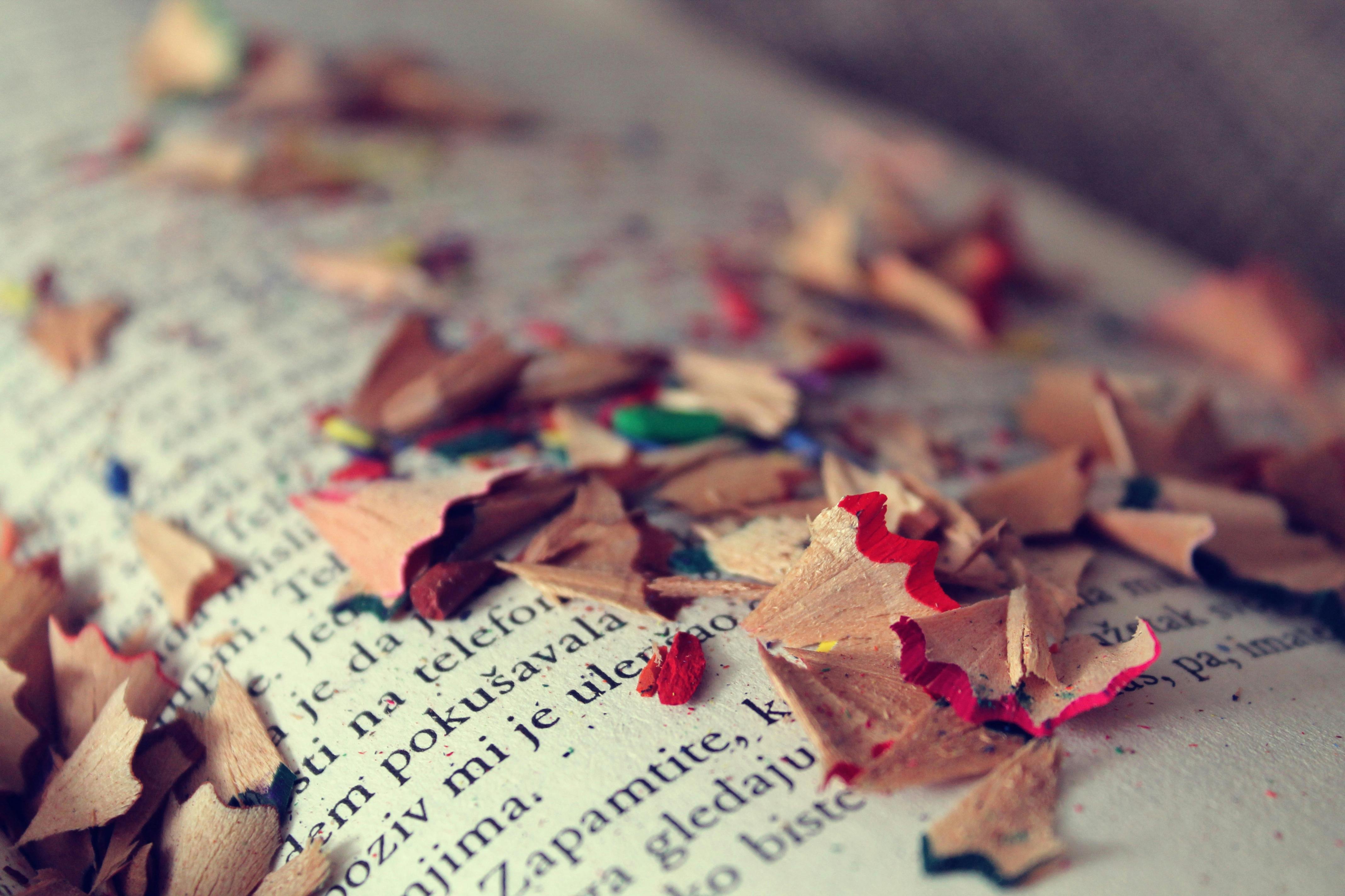 Free stock photo of wood, art, books, pencil