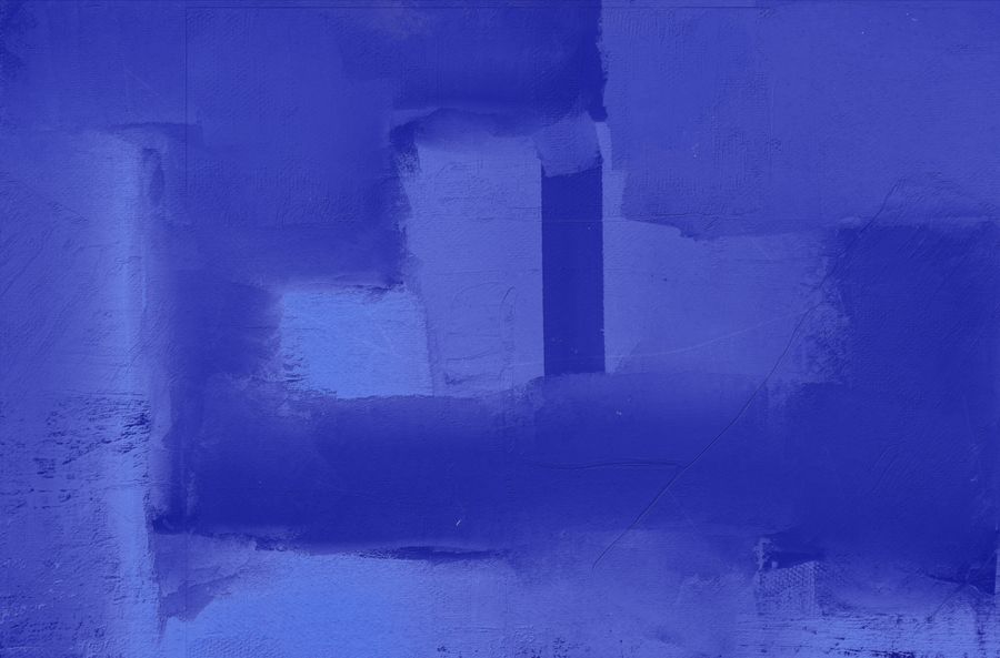 Deep blue abstract oil painting on canvas — photo by Steve A Johnson on Pexels