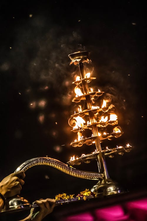 Hindu Ceremonial Candlestick