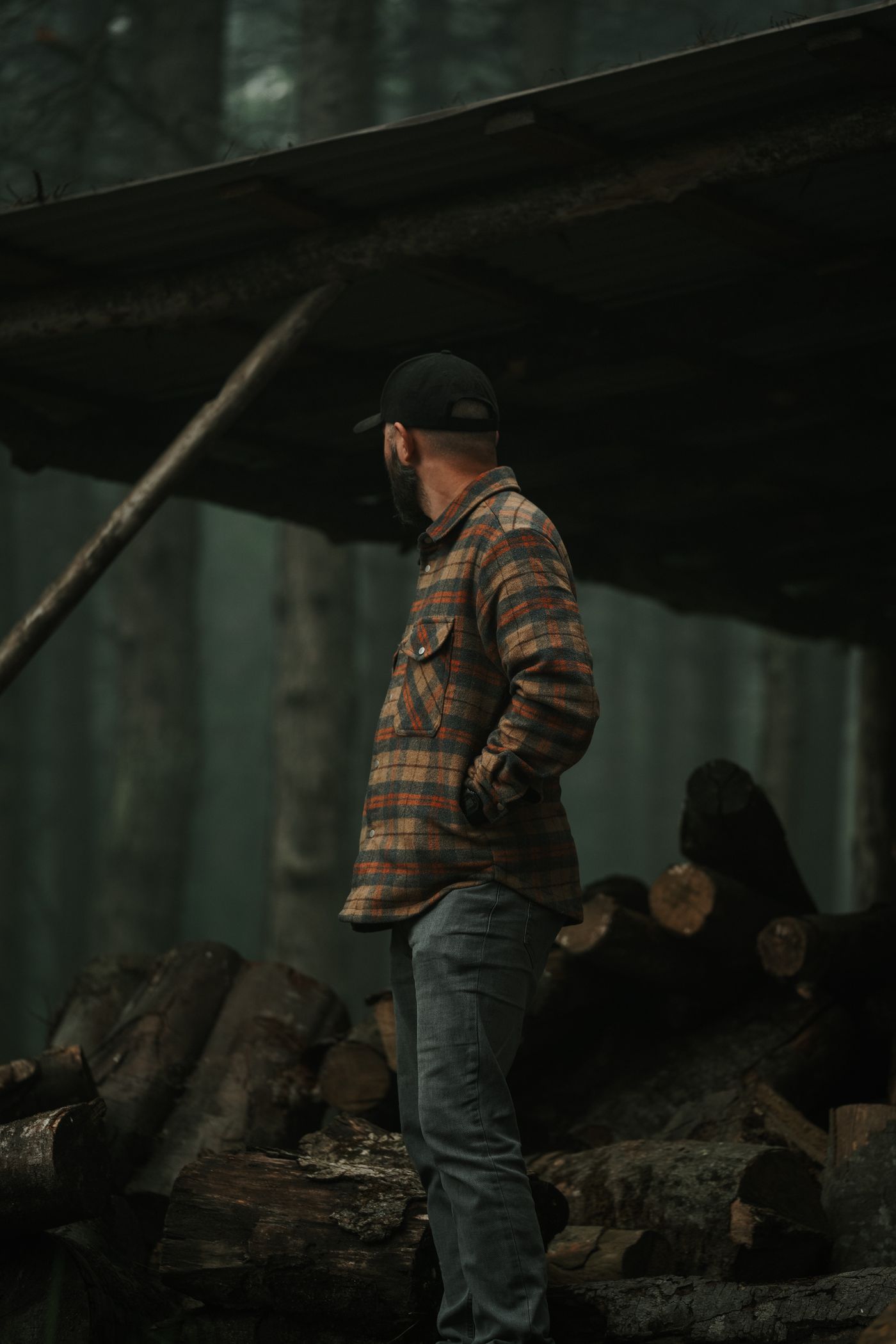 Ashland Flannel Overshirt, worn