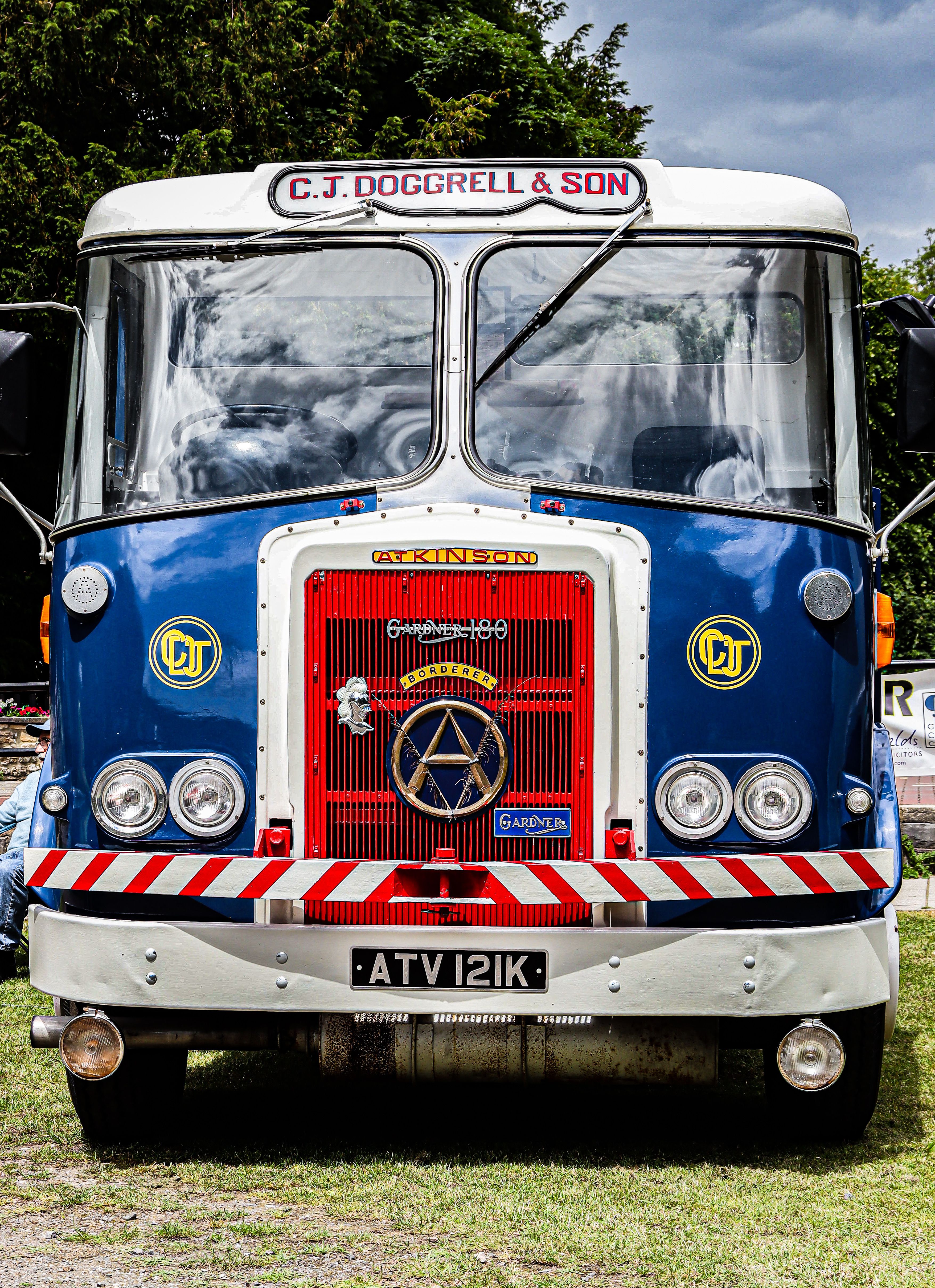 Classic Atkinson truck at a car show in Gillingham, England, displaying retro automotive design.