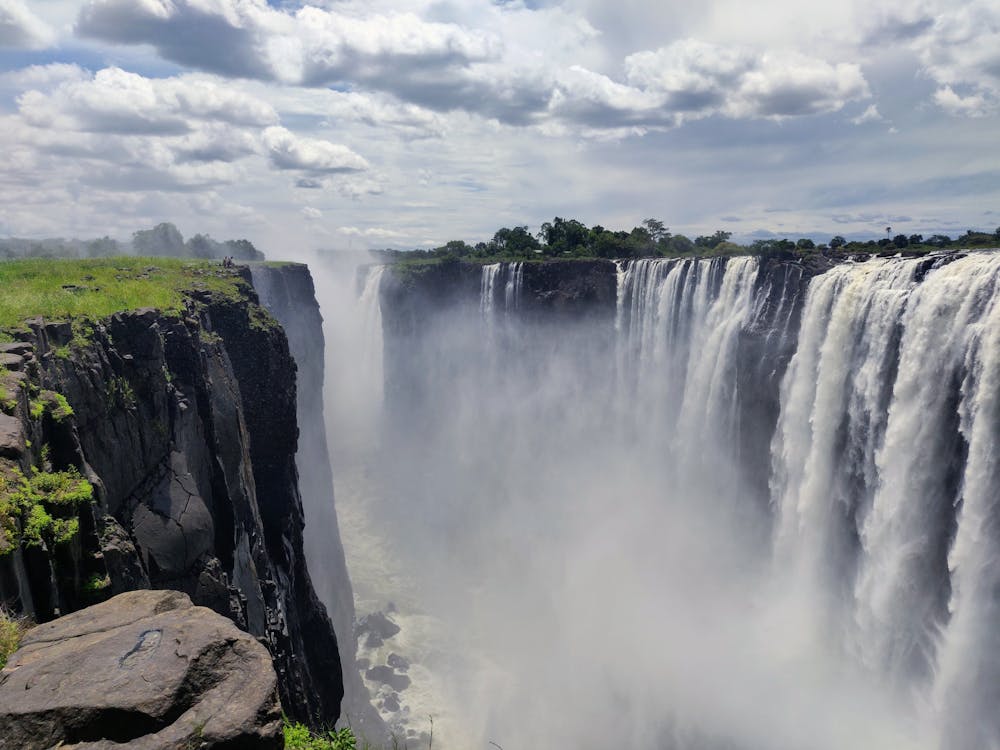 Free stock photo of cliff, sunny, victoria falls