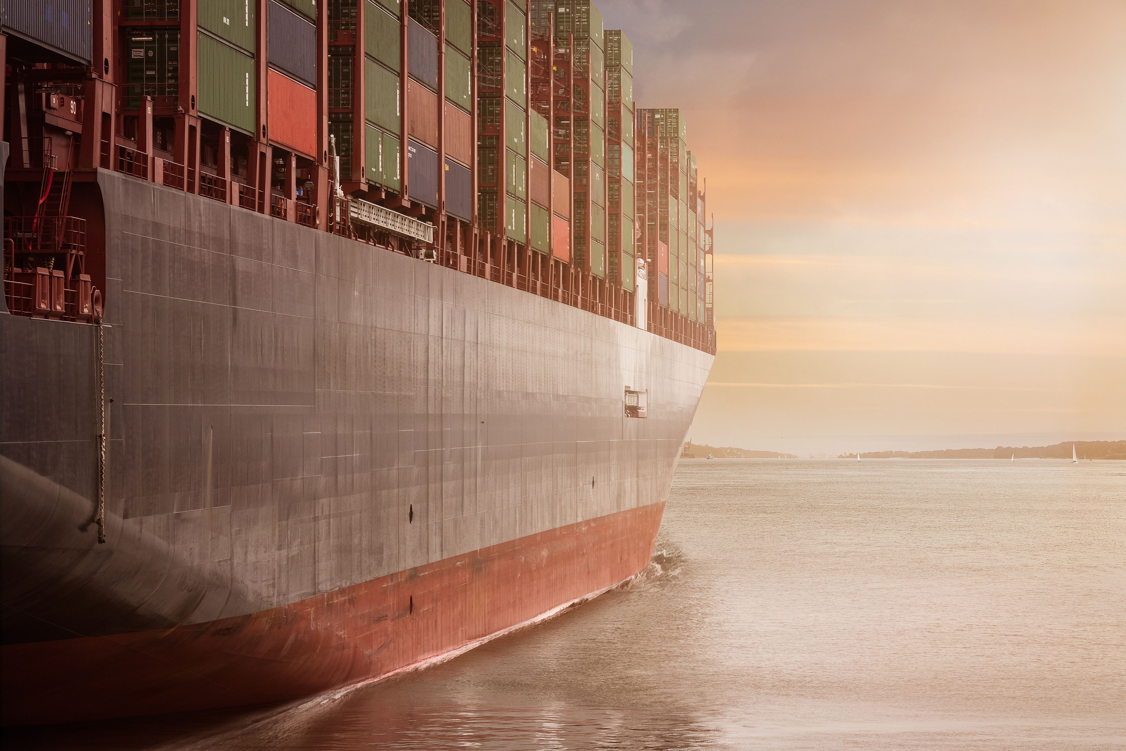 Cargo vessel exporting Brazilian commodities