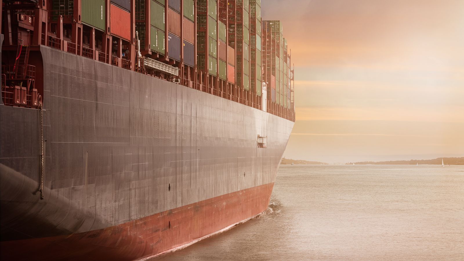 Shipping containers at port — stable supply for importers and distributors
