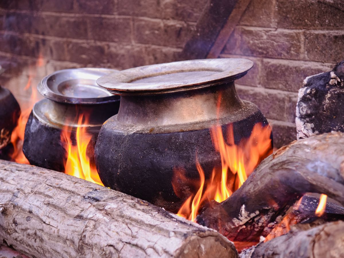 The main cooking line mid-morning
