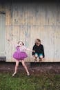 Photo Of Boy Jumping Beside Girl