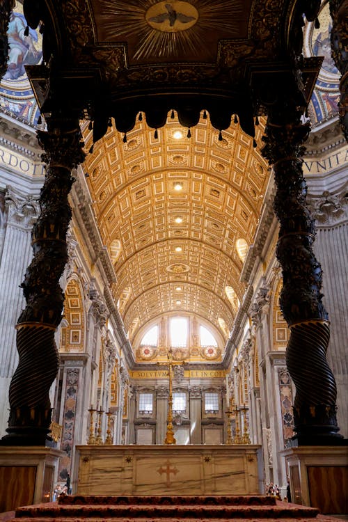 altın, avize, bazilika içeren Ücretsiz stok fotoğraf