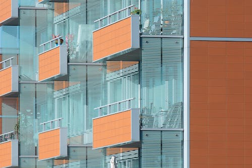 balcons酒店, 公寓, 反射 的 免费素材图片