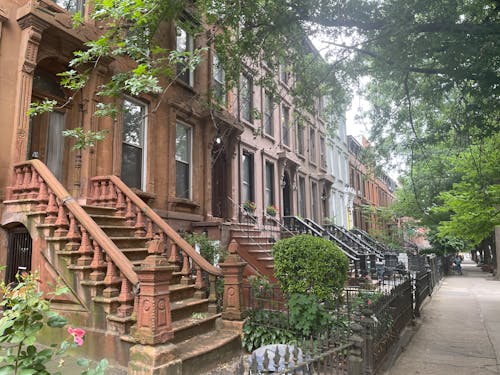 A Block of Brooklyn Brownstones 