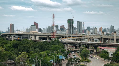 Foto stok gratis Bangkok, jalan kota, jalan yang sibuk