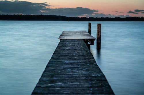 Wooden Dock on a Lake