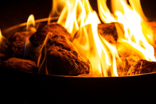 Free stock photo of fire, firebowl, lava rocks