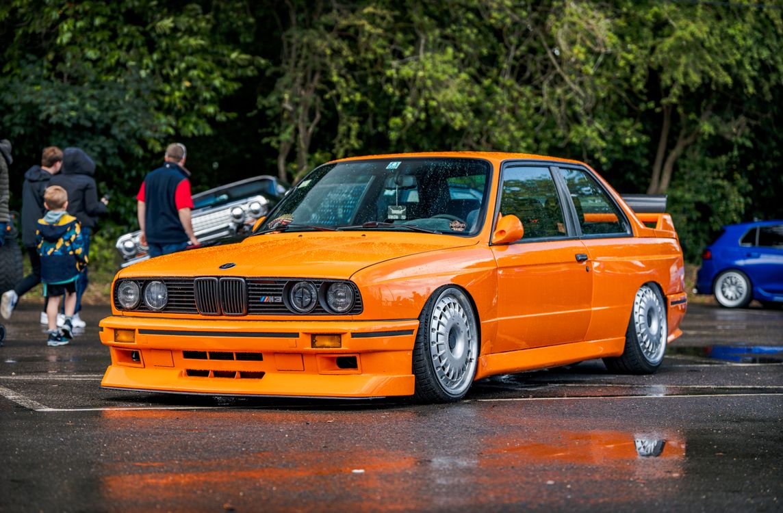 Orange Tuned BMW E30 M3 Free Stock Photo orange-tuned-bmw-e30-m3-free-stock-photo