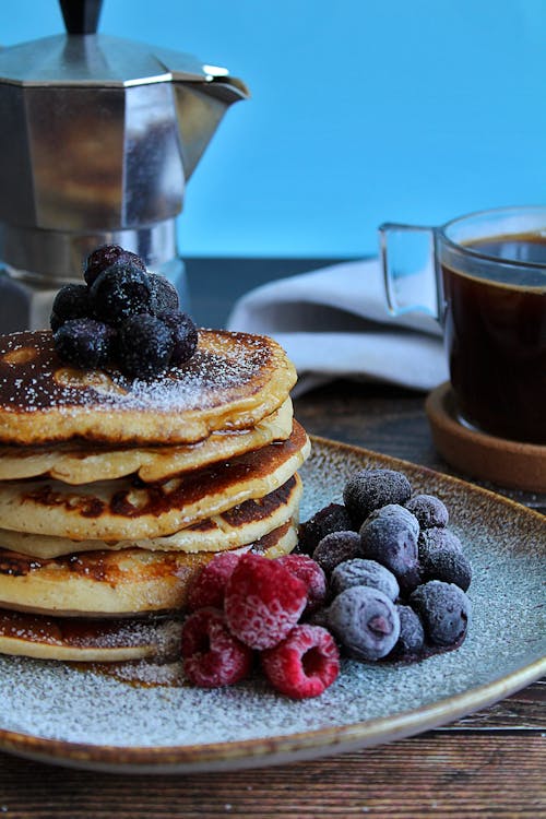 Free Close-Up Photo Of Pancake On Top Of The Table Stock Photo