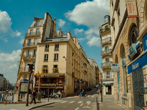 Photos gratuites de carrefour, ciel bleu, été